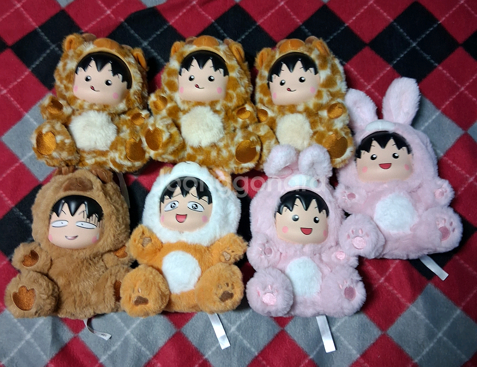 마루코동물잠옷인형 6종--1