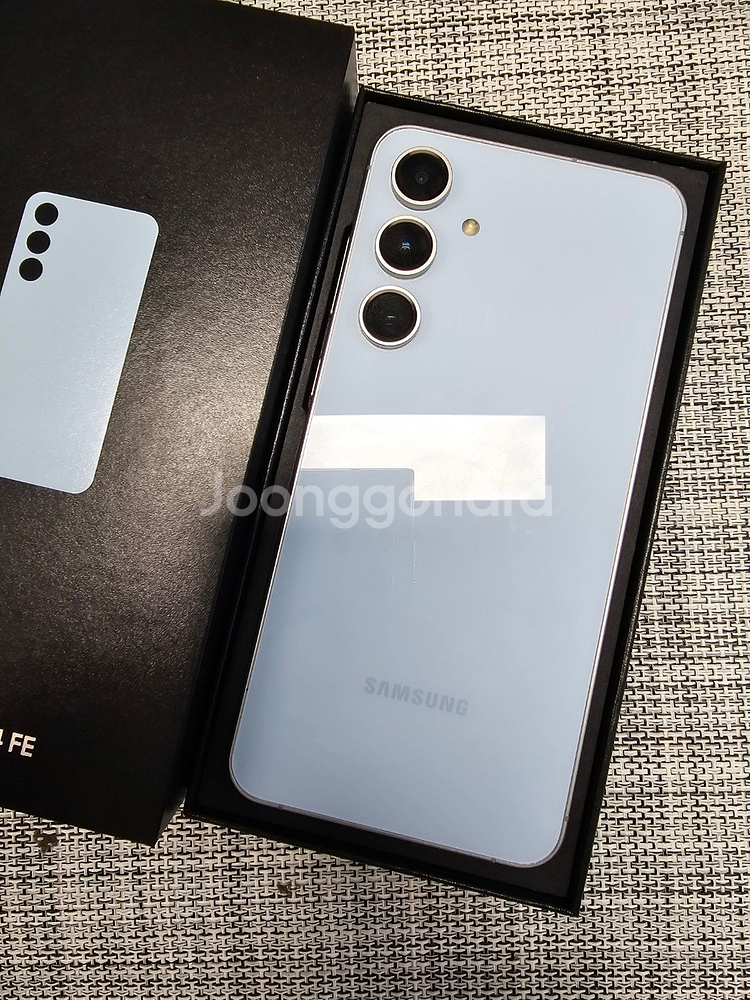 (풀박스SSS급) 갤럭시 S24FE 256G 블루 24년 11월개통 검수완료 공기계 49만팝니다@@--1