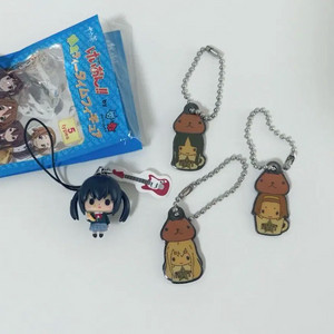 일괄 케이온 카피바라상 고전 키링 미오 리츠 츠무기 아즈사 스트랩 방과후