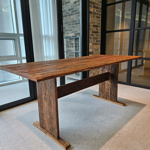 원목 대형 다이닝 테이블