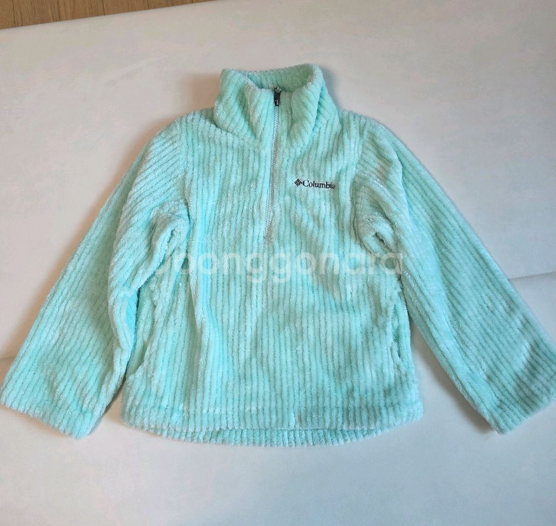 컬럼비아 키즈 집업 쉐르파 플리스 티셔츠 130 민트--0
