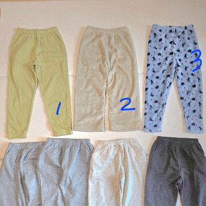 키즈 남아 여아 바지 130 폴햄키즈 약기모, 플리스 와이드, 수면바지