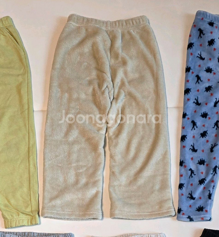 키즈 남아 여아 바지 130 폴햄키즈 약기모, 플리스 와이드, 수면바지--2