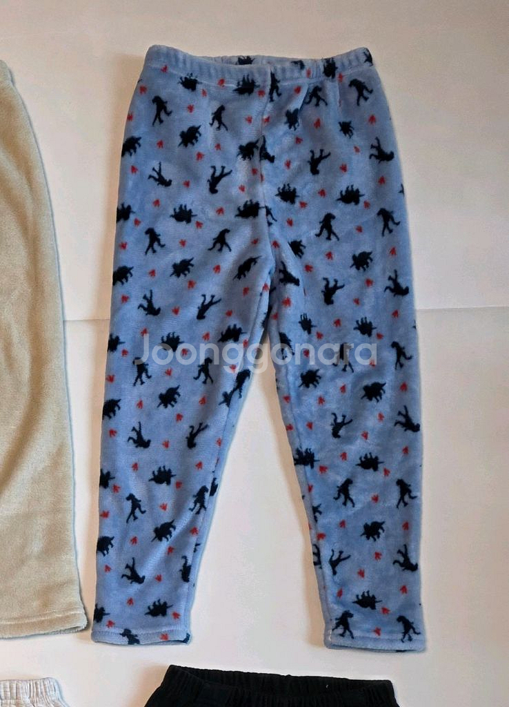 키즈 남아 여아 바지 130 폴햄키즈 약기모, 플리스 와이드, 수면바지--3