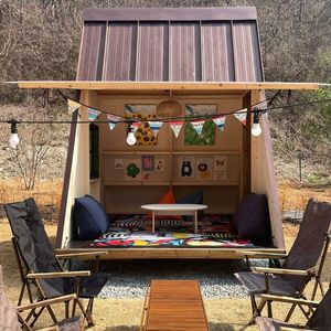 캠핑텐트 이동식 오두막 감성 농막 정막 세컨하우스 컨테이너 글램핑 이미지