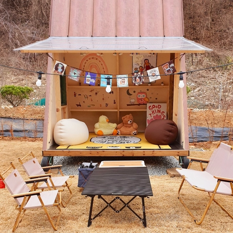 캠핑텐트 이동식 오두막 감성 농막 정막 세컨하우스 컨테이너 글램핑 이미지