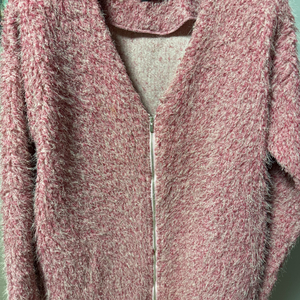 핑크뮬리 페더가디건코트 새상품66