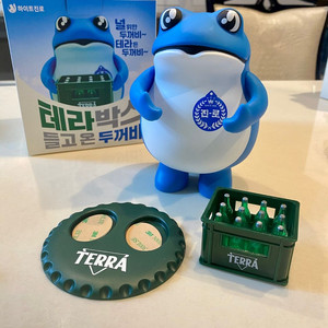 진로 테라 박스 두꺼비 피규어 이미지