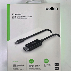 벨킨 USB-C to HDMI 2.1 케이블 어댑터 2M 4K