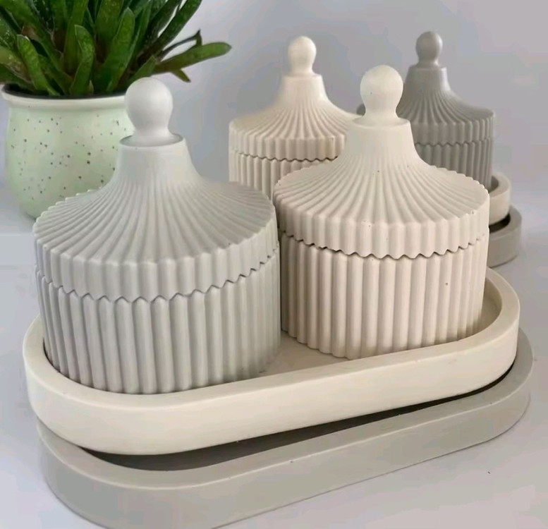 석고용기 2세트 방향제 이미지