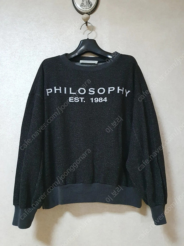 필로소피 PHILOSOPHY 글로시 스웻셔츠 맨투맨 탑--0