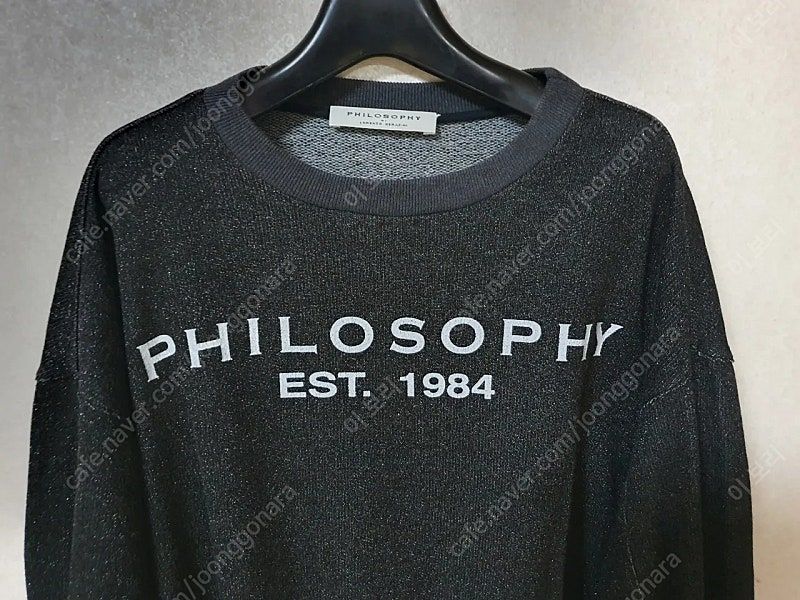 필로소피 PHILOSOPHY 글로시 스웻셔츠 맨투맨 탑--1