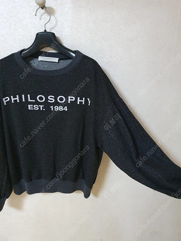 필로소피 PHILOSOPHY 글로시 스웻셔츠 맨투맨 탑--5