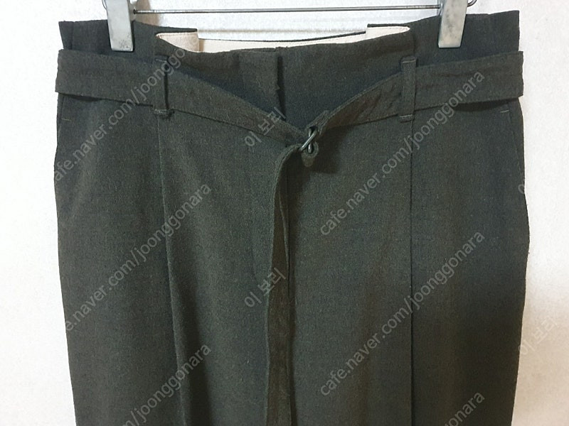 듀엘 DEWL 2022 울 블렌드 벨티드 팬츠--1