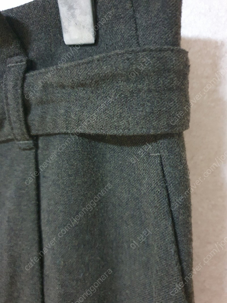 듀엘 DEWL 2022 울 블렌드 벨티드 팬츠--2