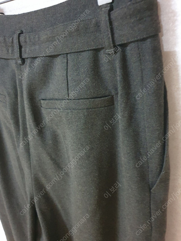 듀엘 DEWL 2022 울 블렌드 벨티드 팬츠--5