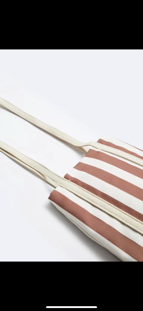 자라 스트라이프 캔버스 미니 크로스백 숄더백 가방 이미지