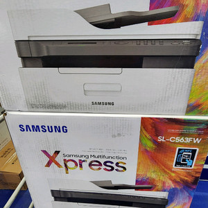 미개봉 삼성칼라레이저팩스복합기 무선프린터 SL-C563FW