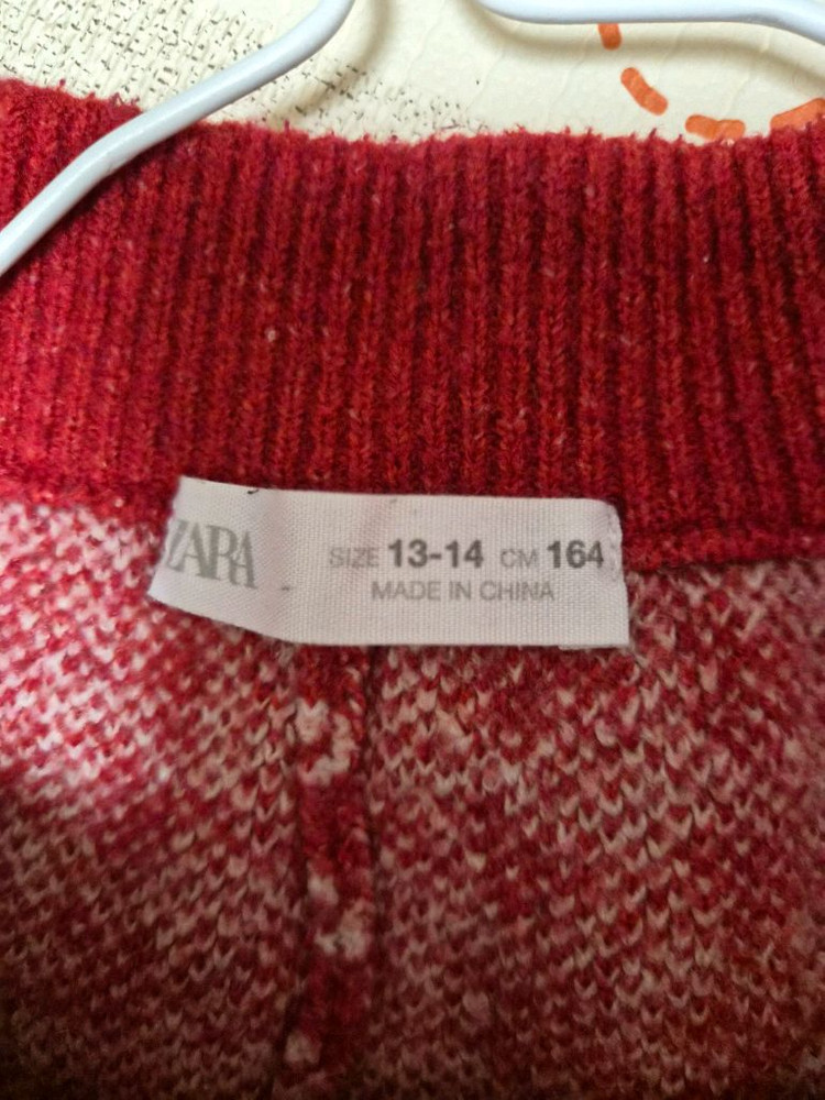 자라 키즈 여아 체크 니트 상하의 13-14세--5