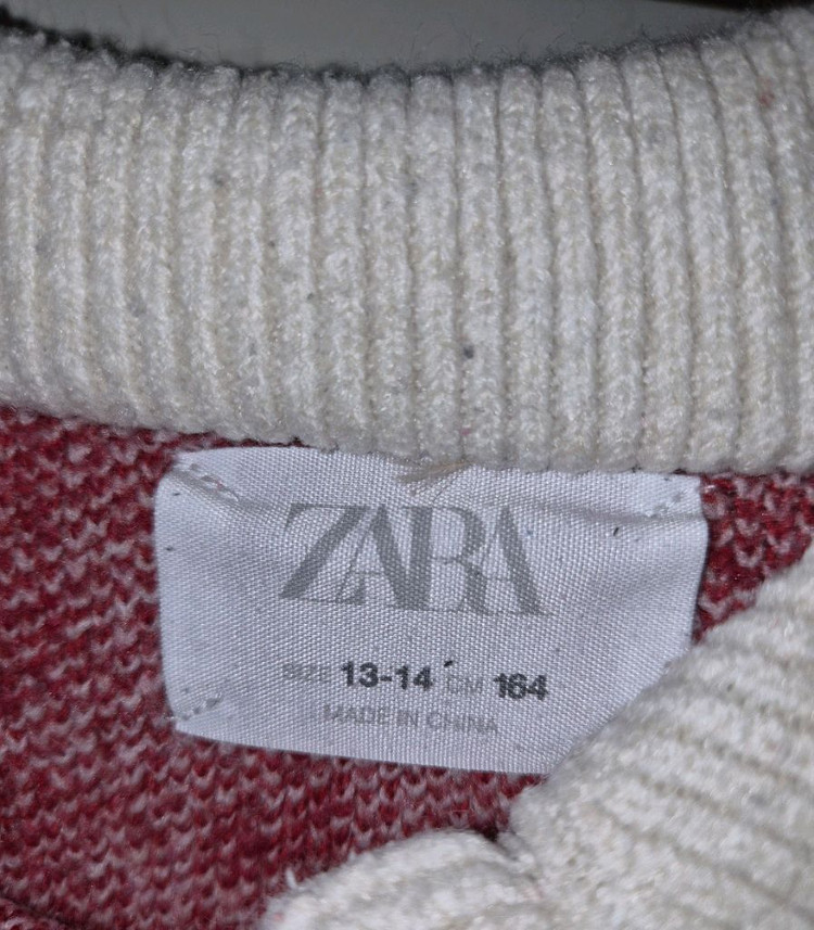 자라 키즈 여아 체크 니트 상하의 13-14세--6