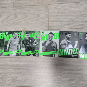 탑클래스 카드(맥알리스터,더브라워너,라우타로 마르티네스,로드리,루카스 에르난데스,에밀리아노 마르티네스)