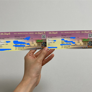 브라운아이드소울 (브아솔) 12/24 콘서트 R석 07구역 11열 연석