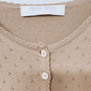 정품. MIU MIU 100% 울 가디건. 정가200만