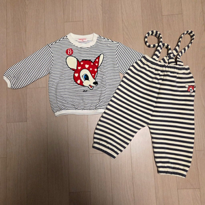 베베드피노 래리 기모 셋업 100