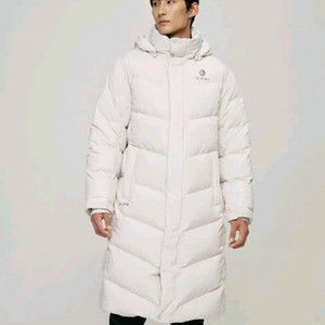 개봉미사용) 100 블랙야크 하이퍼 벤치 구스 다운 패딩. 아이보리 이미지