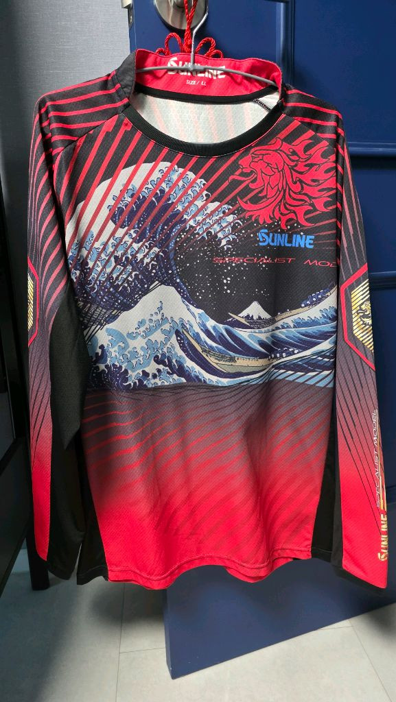 선라인 낚시복 등 풀세트 이미지