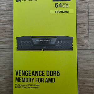 (미개봉)커세어 CORSAIR VENGEANCE DDR5 64G(32x2) 5600Mhz CL40