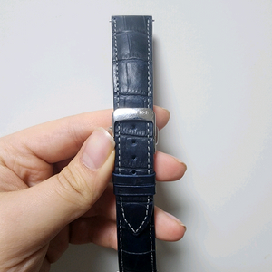 리오스 RIOS 블루 레더 스트랩 21mm