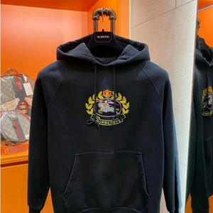 XL 버버리 아카이브 자수 로고 후드티 안감기모