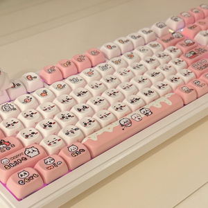 독거미 f99 치이카와 키캡+아티산 저소음 키보드