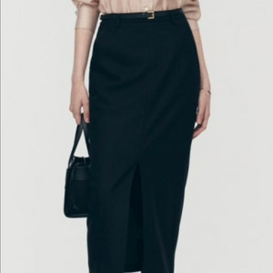 시에 sie 리엘 슬릿 스커트 스탠다드 블랙 s