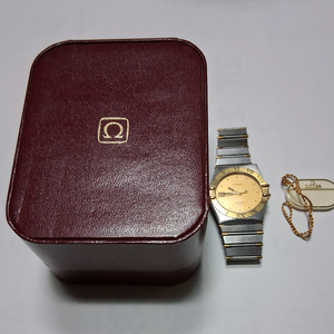 오메가 컨스틸레이션 18k콤비 32mm