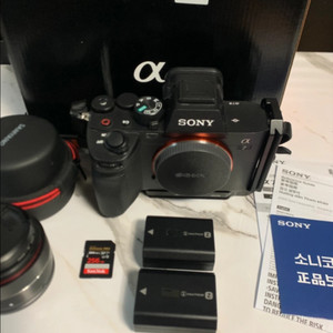 (민트급) 소니 a7m4 + 삼양 35mm f2.8 렌즈 + 추가구성