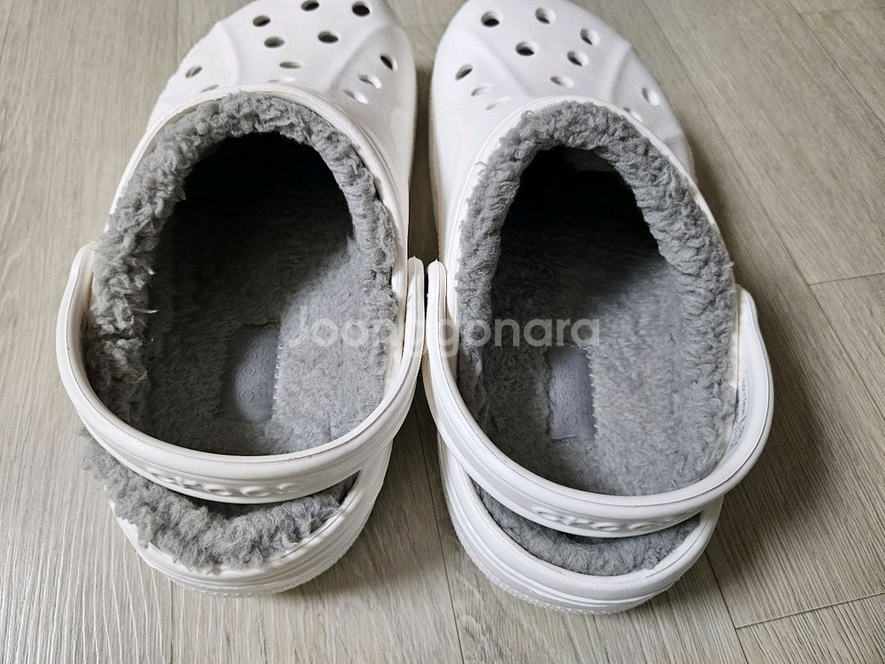 크록스 바야 라인드 클로그 털크록스 M5W7 240사이즈 화이트--4