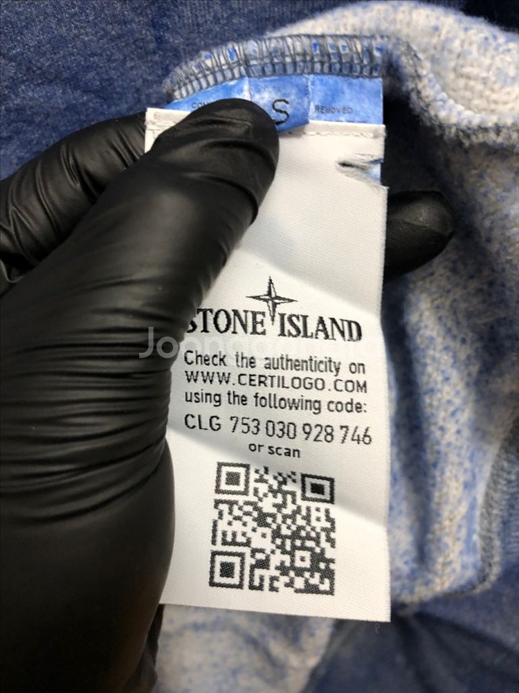 [S] 스톤아일랜드 더스트 컬러 트리트먼트 맨투맨 블루--6