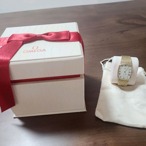 정품오메가 드림 오보홀완료 여성용 금장 육각 화이트다이얼 판매합니다