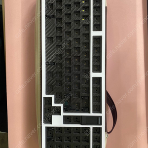 qk100 화이트(골드 무게추/핫스왑/카본보강,폼보강) 팝니다. 이미지