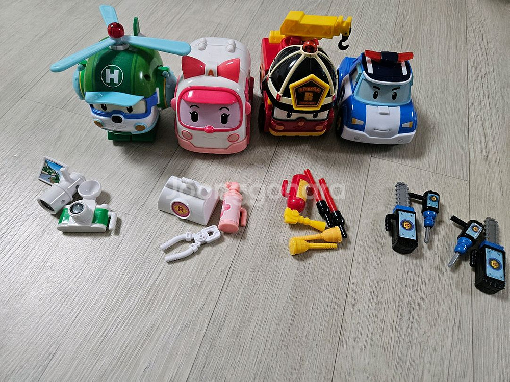 로보카폴리 디럭스 변신로봇 풀백 아기 장난감 포처, 다이캐스팅 일괄--1