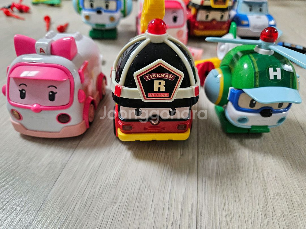 로보카폴리 디럭스 변신로봇 풀백 아기 장난감 포처, 다이캐스팅 일괄--3