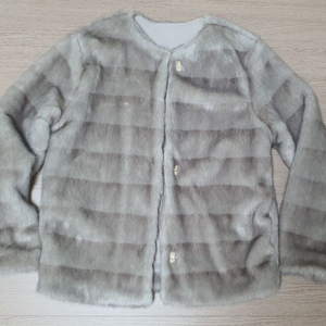 인조 폭스퍼 쟈켓 프리사이즈(55-66정도) 새제품