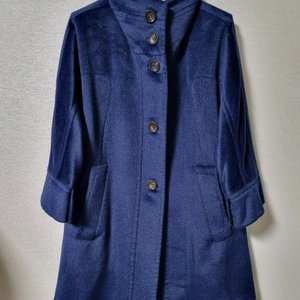 타임 하이넥 모100% 코트77.88