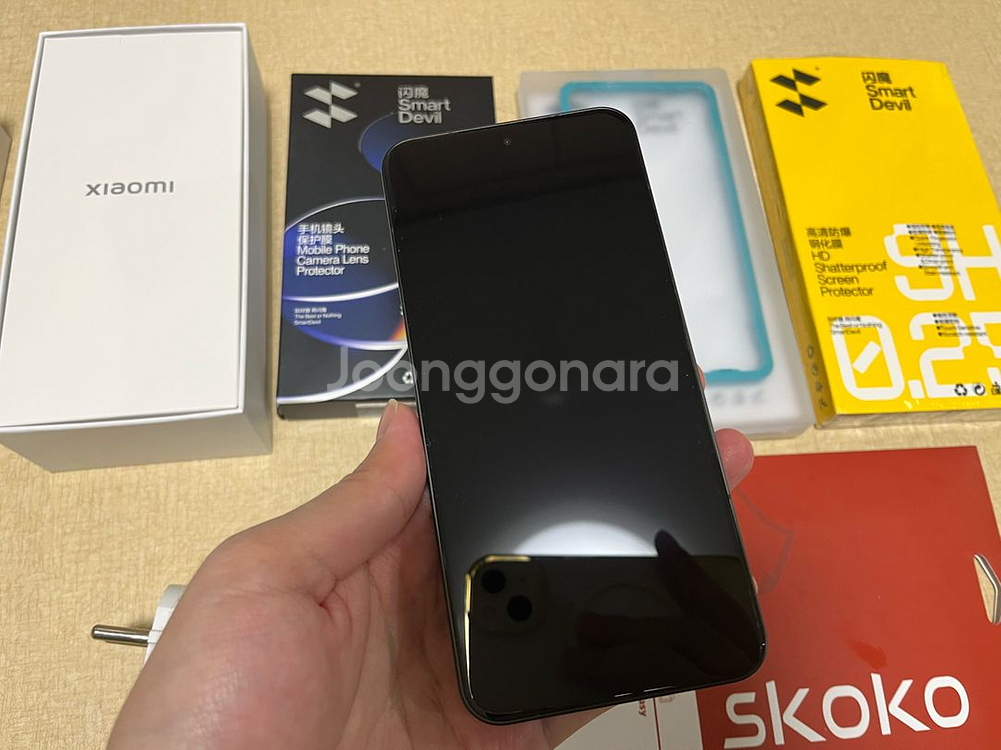 샤오미15 256gb 블랙 S급 정발 판매합니다 (배터리 사이클 10, 10월 최초사용)--1