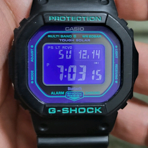 지샥 gw-b5600bl+메탈킷