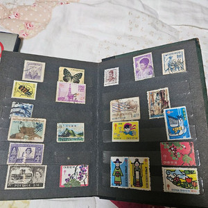 오래된 희귀우표 이미지