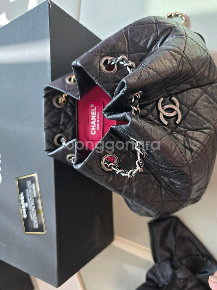 샤넬 가브리엘 백팩 스몰 29번대 블랙--5