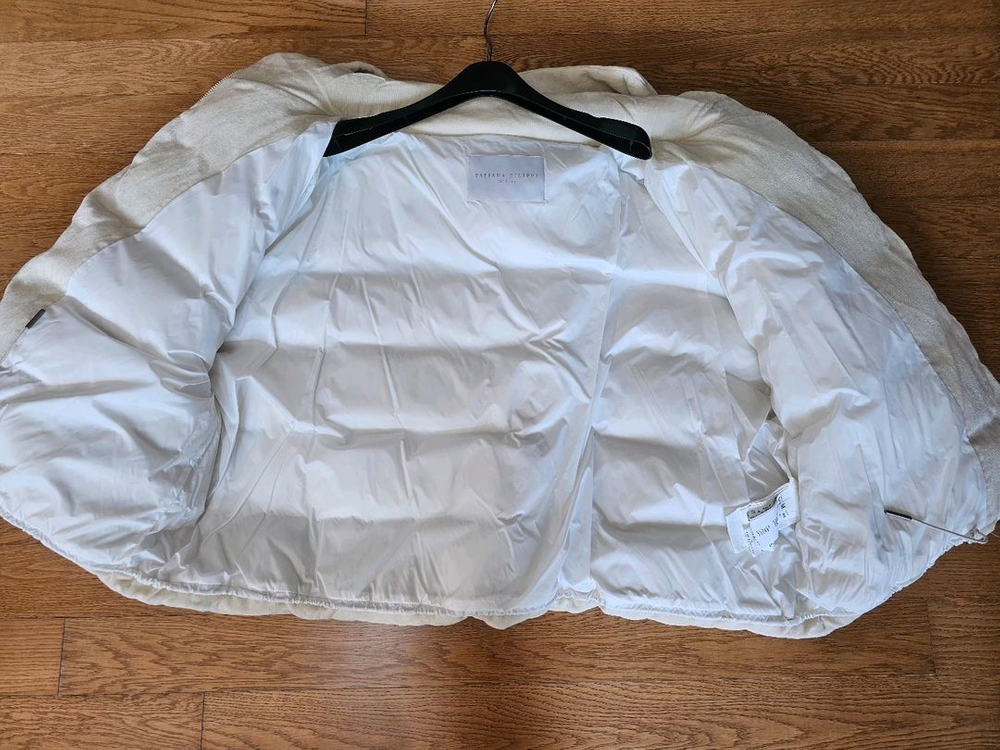 파비아나 필리피 벨벳 구스다운 집업점퍼--5